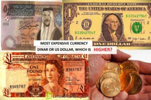 MOST EXPENSIVE CURRENCY DINAR OR US DOLLAR, WHICH IS HIGHER?