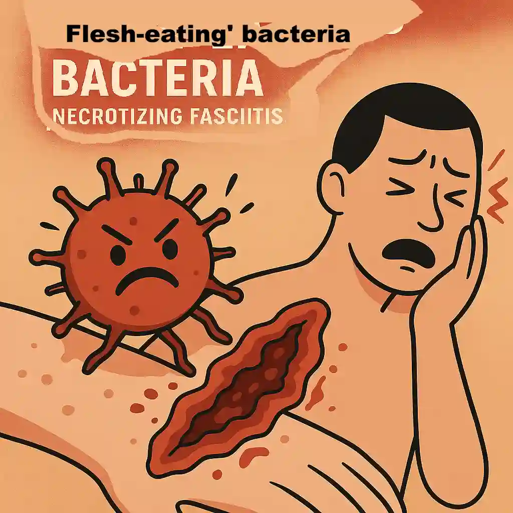 Flesh eating bacteria
